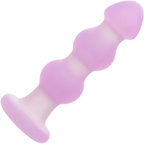 Lavender Haze™ Beaded Probe Rechargeable Waterproof Silicone Vibrating Butt Plug - Image 11