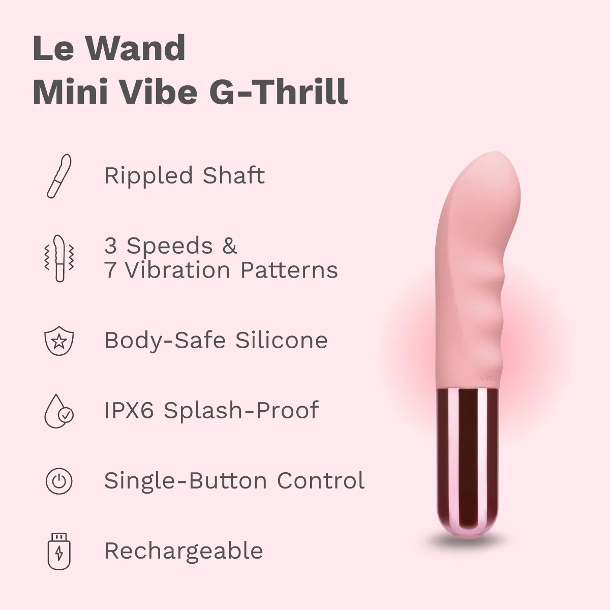 Le Wand Mini Vibe G-Thrill Rechargeable G-Spot Vibrator - Image 4