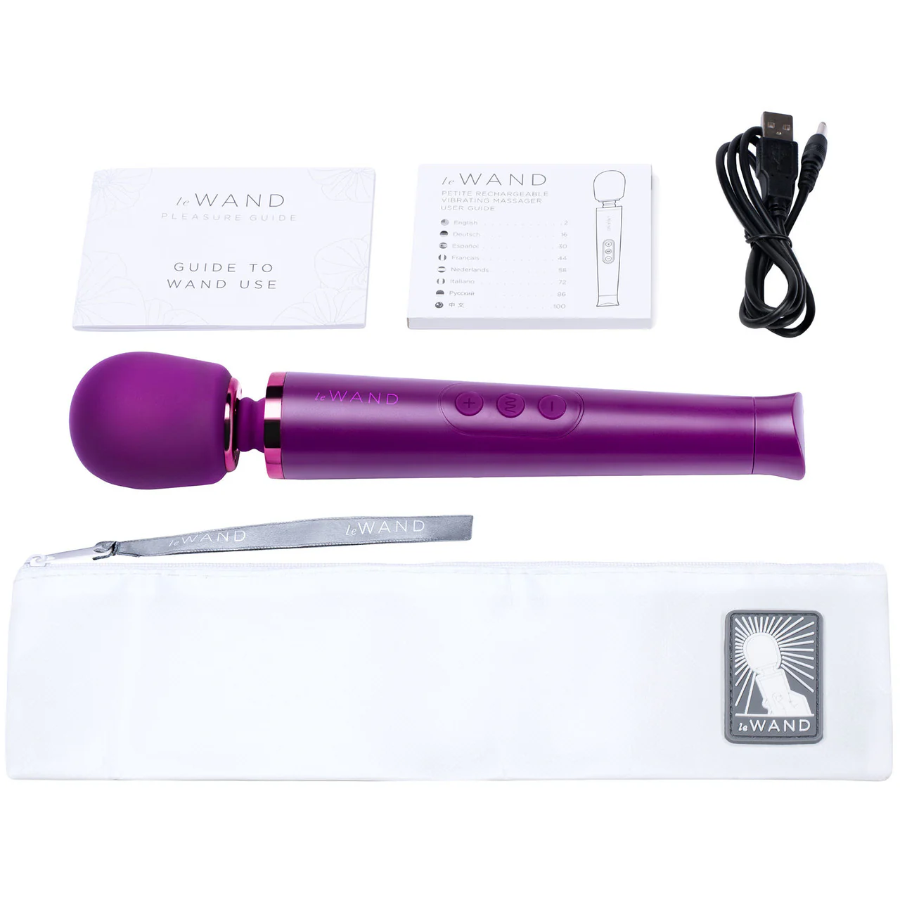 Le Wand Petite Rechargeable Vibrating Body Massager - Cherry - Image 5