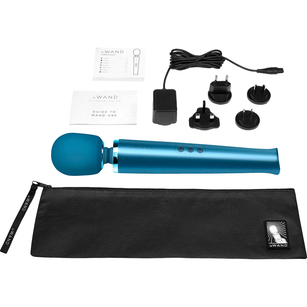 Le Wand Rechargeable Vibrating Body Massager - Pacific Blue - Image 5