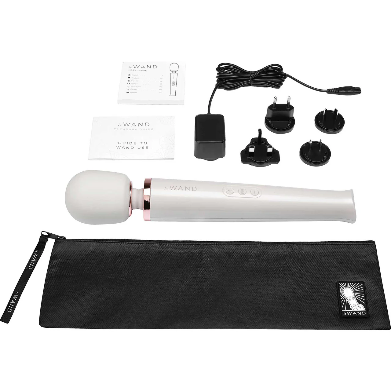 Le Wand Rechargeable Vibrating Body Massager - Pearl White - Image 5