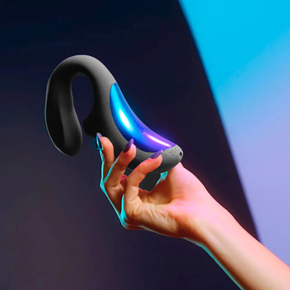 LELO ENIGMA Wave Rechargeable Silicone Multi Stimulation Pressure Wave Vibrator - Black - Image 5
