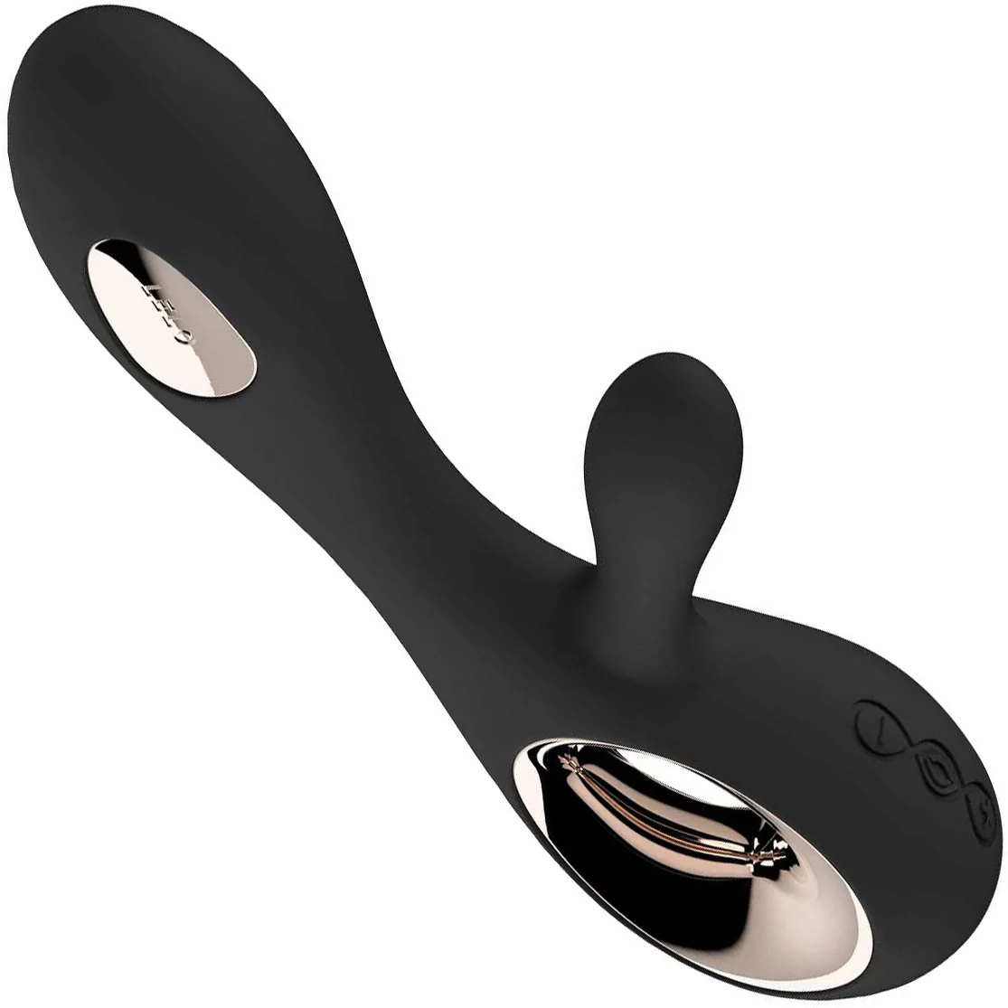 LELO SORAYA WAVE Rechargeable Silicone Dual Stimulation Vibrator - Black - Image 3