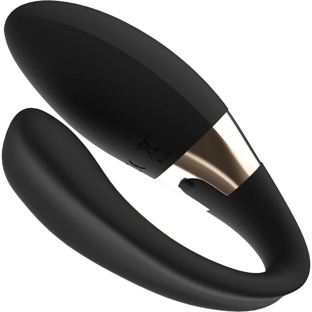 LELO TIANI Duo Rechargeable Silicone Waterproof Couples Vibrator With Remote - Black - Image 3