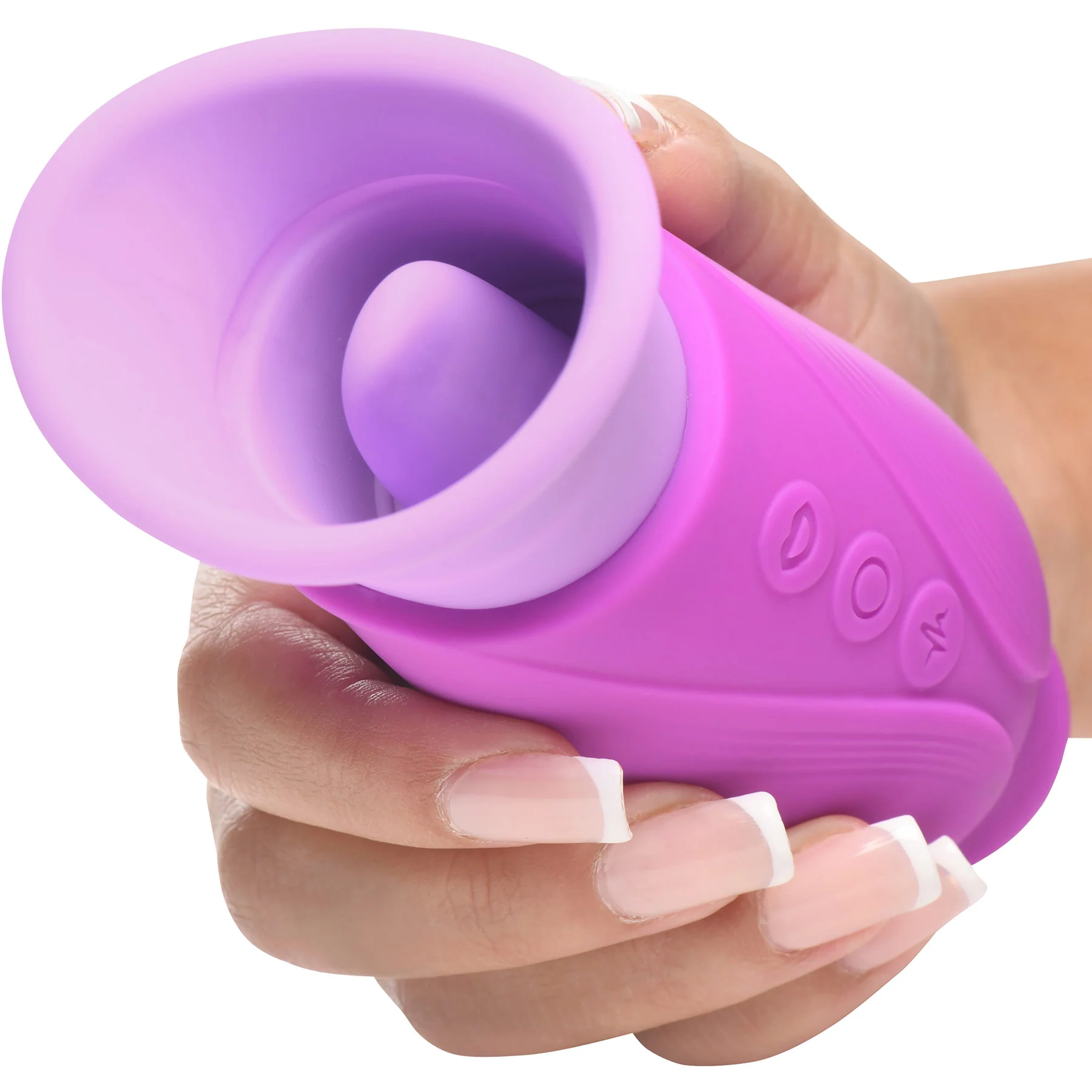 Lickgasm Licking Violet - Sucking Licking Rechargeable Silicone Vibrator - Image 11