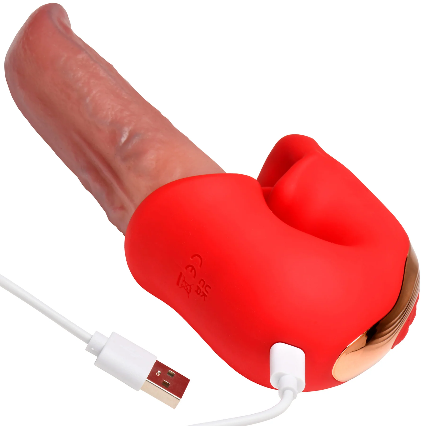 Lickgasm Lusty Licker Kissing & Licking Tongue Silicone Vibrator - Image 10