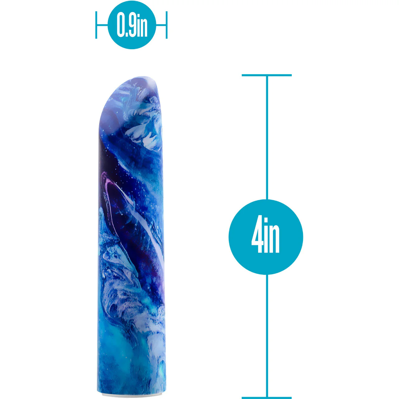 Limited Addiction Mesmerize Rechargeable Waterproof Power Vibe By Blush - Azure - Image 4