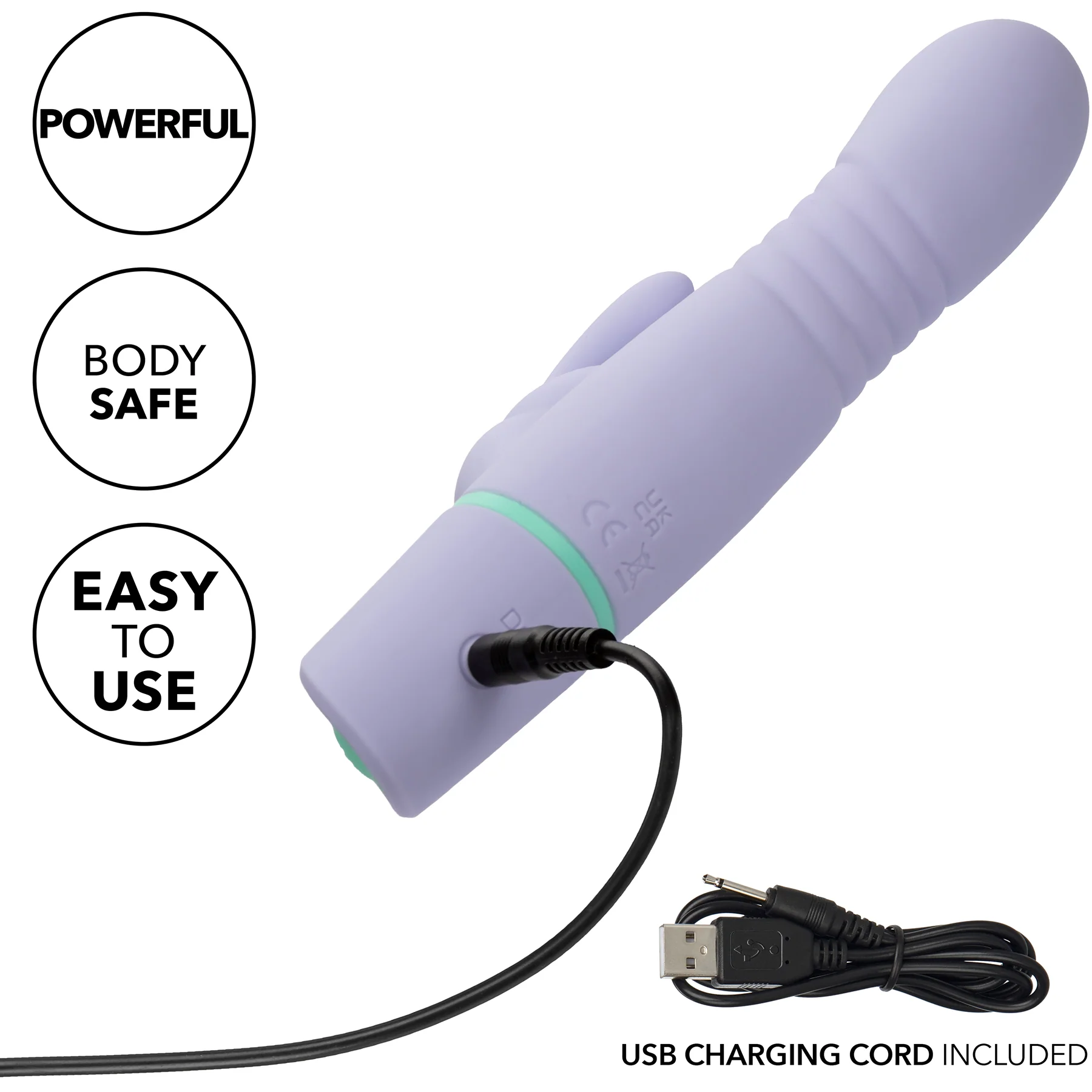 Love Bunny Thrusting Bunny Rechargeable Silicone Rabbit Style Vibrator - Image 9