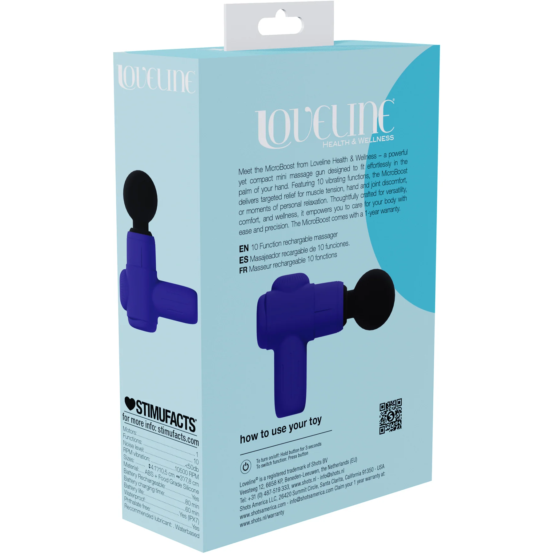 Loveline MicroBoost 10 Function Vibrating Silicone Mini Massager - Image 19
