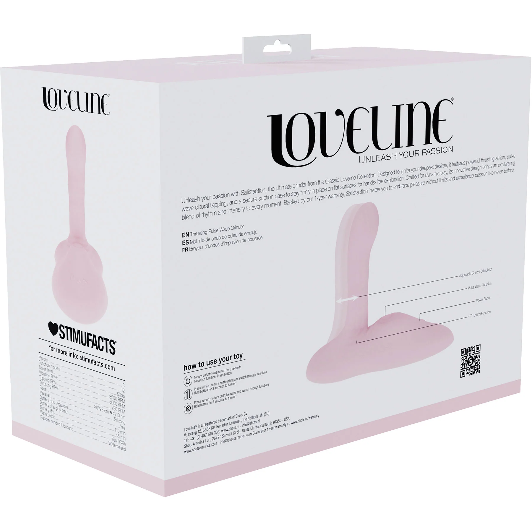 Loveline Satisfaction Adjustable Thrusting Vibrating Silicone Pulse Wave Grinder - Image 6