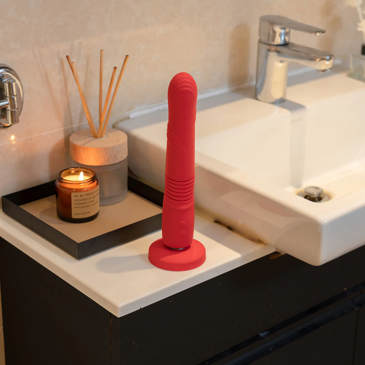 Lovense Gravity App Enabled Silicone Waterproof Rechargeable Thrusting & Vibrating Dildo - Image 12