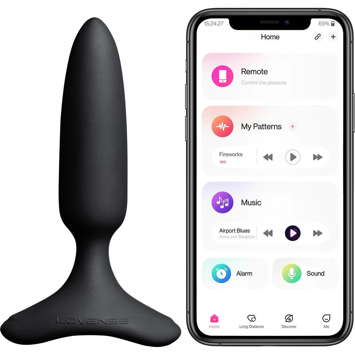 Lovense Hush 2 Extra Small App Enabled Silicone Waterproof Rechargeable Vibrating Butt Plug - Image 3
