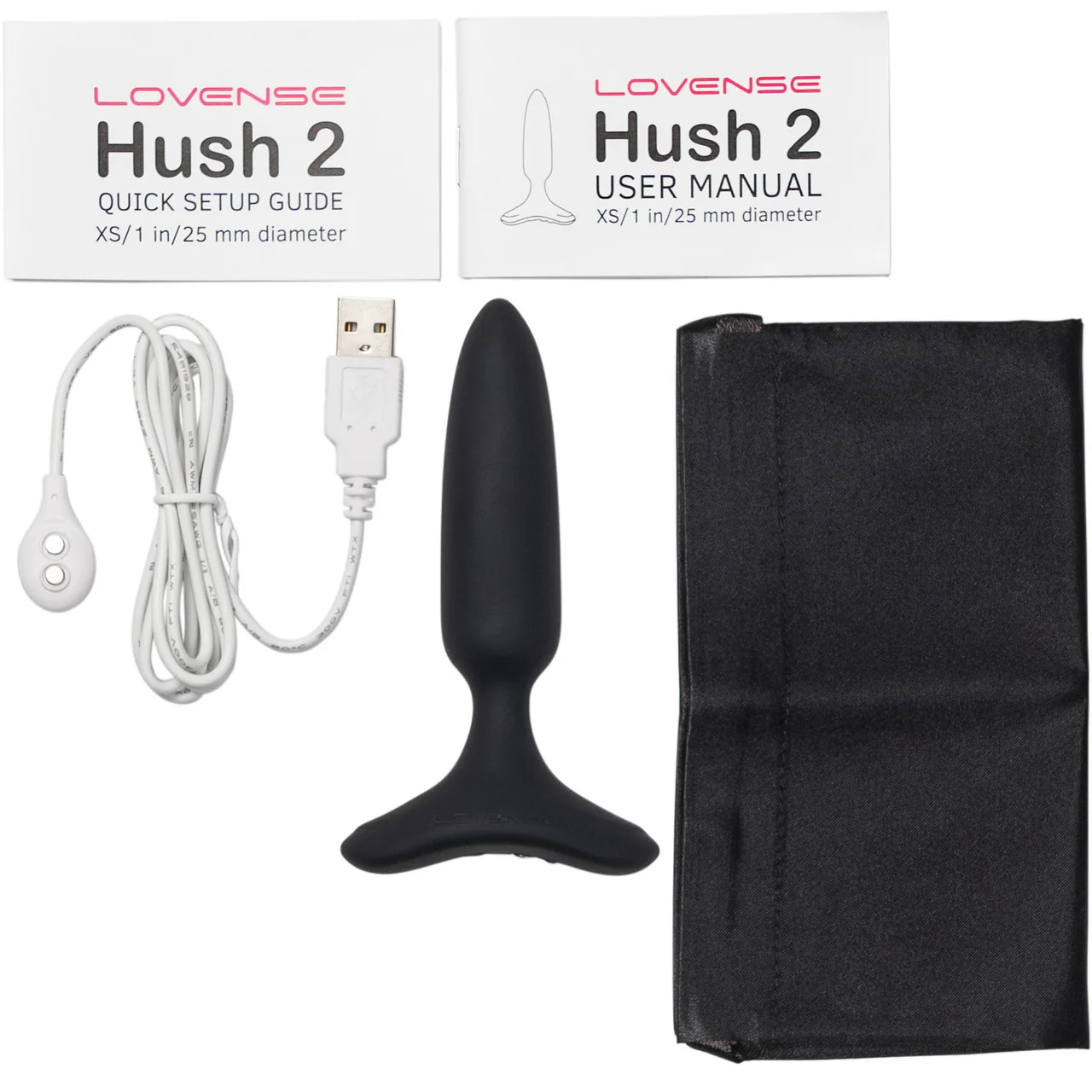 Lovense Hush 2 Extra Small App Enabled Silicone Waterproof Rechargeable Vibrating Butt Plug - Image 4