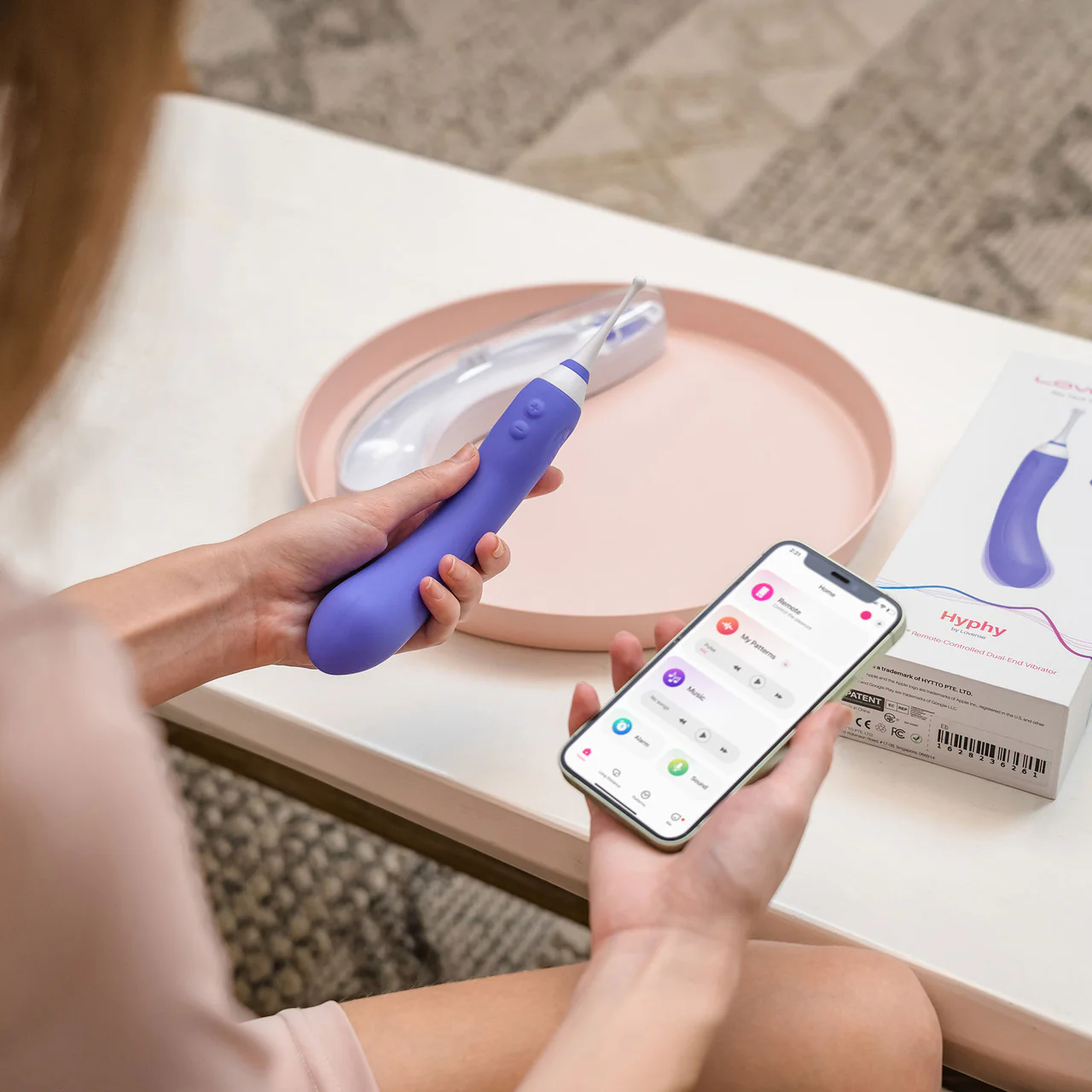 Lovense Hyphy Dual-End Clitoral & G-Spot App Compatible Waterproof Stimulator - Image 7
