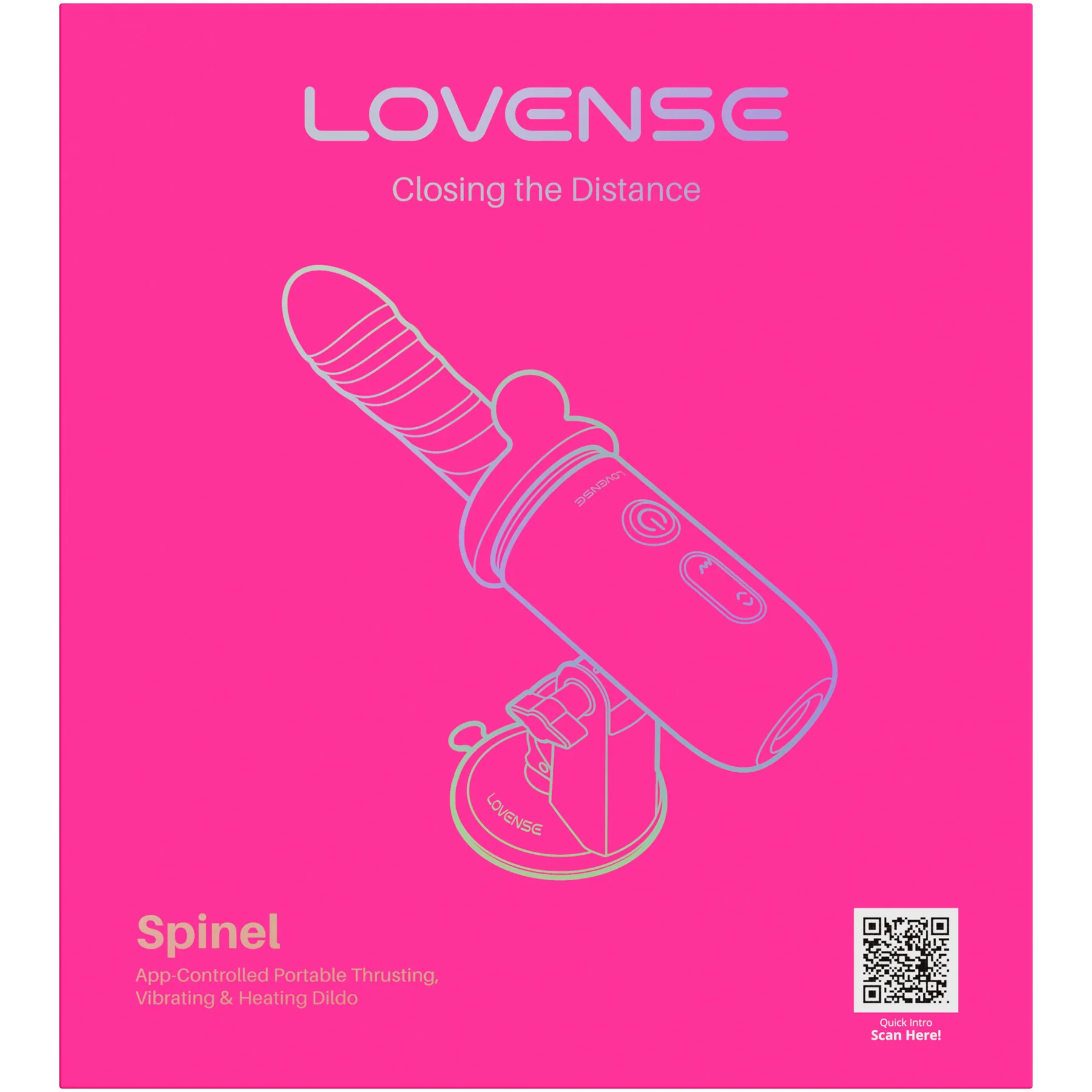 Lovense Spinel App-Controlled Thrusting Vibrating & Warming Multi-Attachment Dildo Machine - Image 21