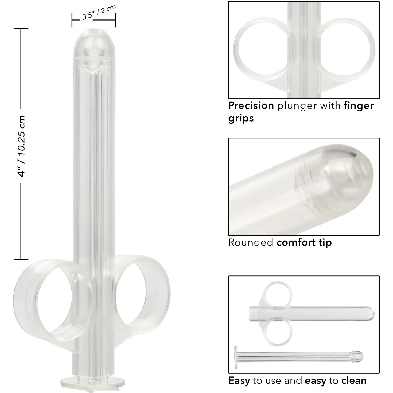 Lube Tube XL Lubricant Applicator By CalExotics - Clear - Image 10
