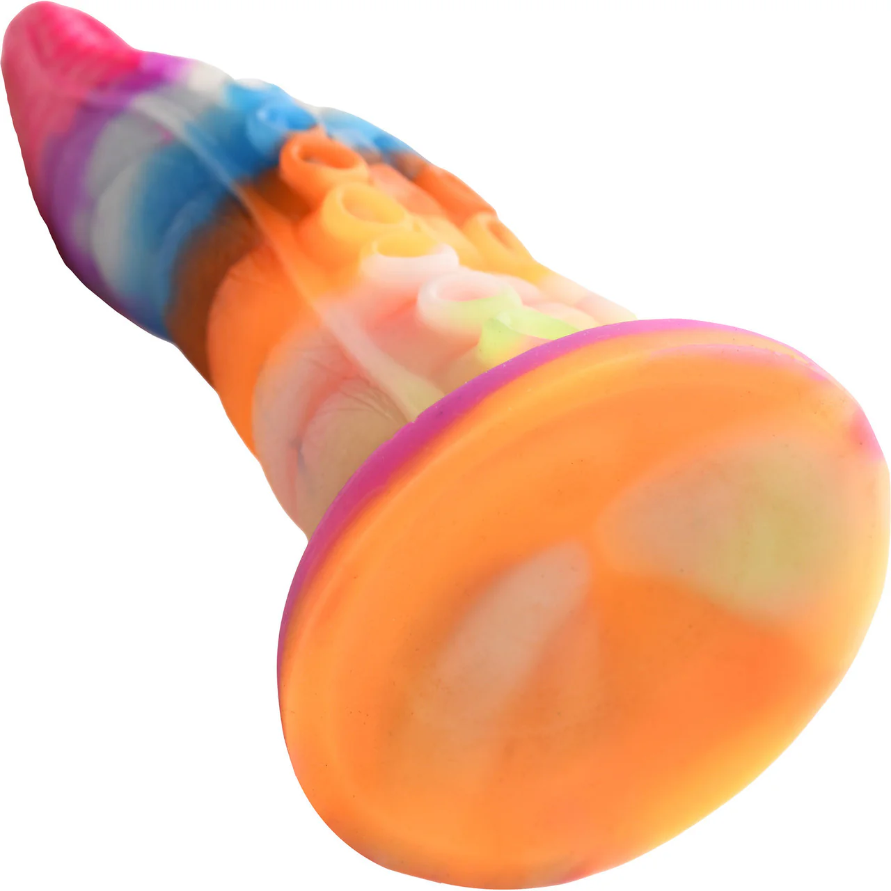 Luminoctopus 7.25" Glow In The Dark Tentacle Silicone Suction Cup Dildo By Creature Cocks - Image 8