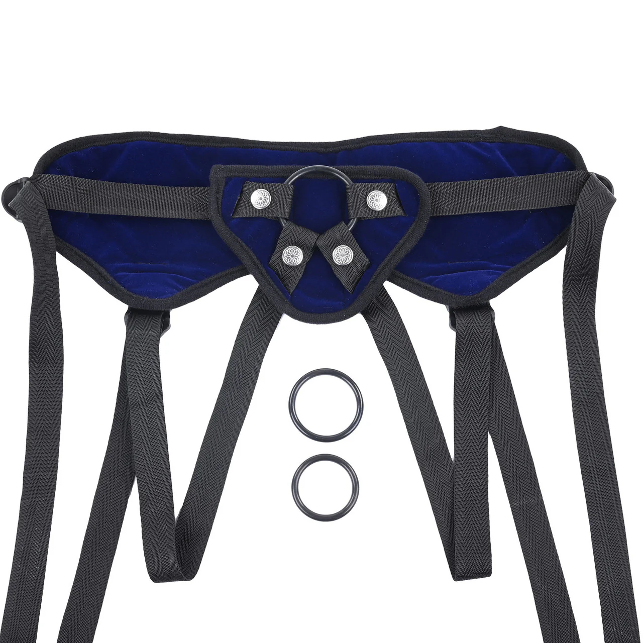 Lush Strap On Harness By Sportsheets - Blue, Fits Hips up to 60" - Image 6