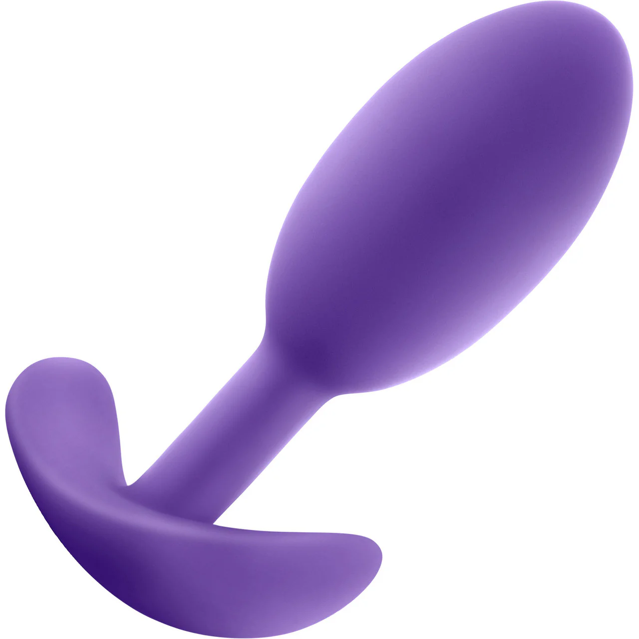Luxe Wearable Silicone Vibra Slim Butt Plug by Blush - Medium, Purple - Image 3