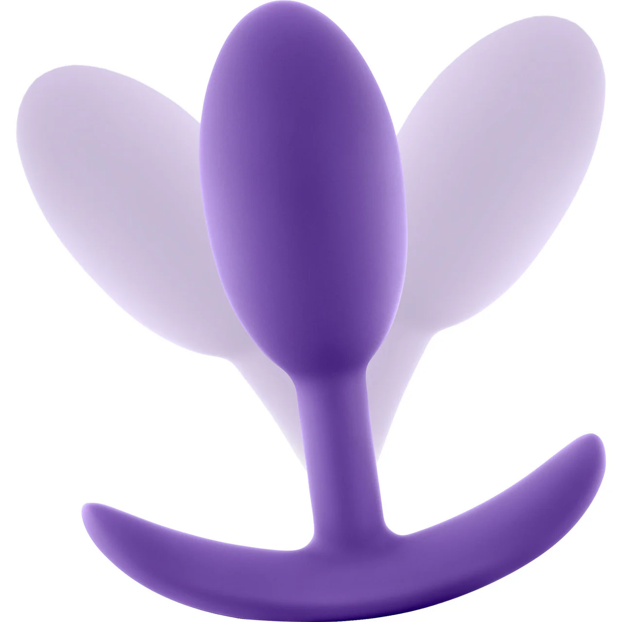 Luxe Wearable Silicone Vibra Slim Butt Plug by Blush - Medium, Purple - Image 4