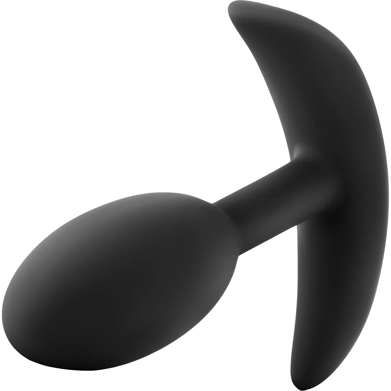 Luxe Wearable Silicone Vibra Slim Butt Plug by Blush - Small, Black - Image 2