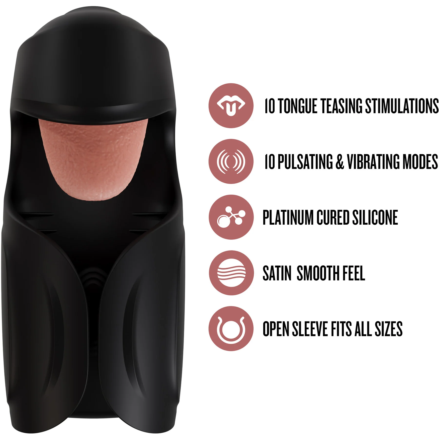 M For Men Lickety Split Rechargeable Vibrating Penis Head Stimulator By Blush - Image 10