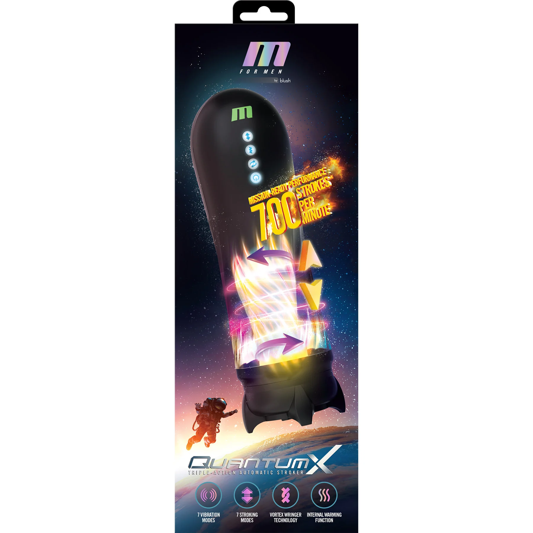 M For Men Quantum X Rechargeable Penis Stroker With Vibration - Image 14