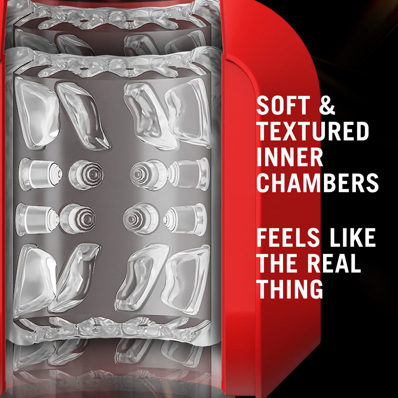M For Men SlamBox Automatic Thrusting Rotating Open Ended Penis Stroker By Blush - Image 4