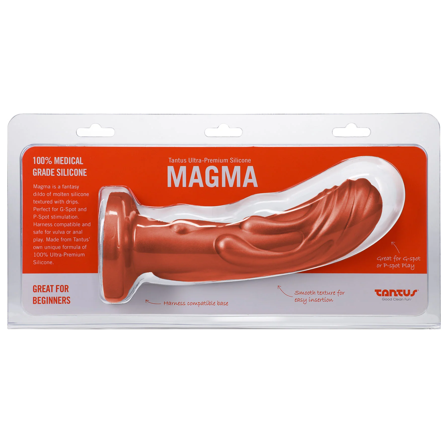 Magma Silicone 7" Fantasy Dildo By Tantus - Image 2