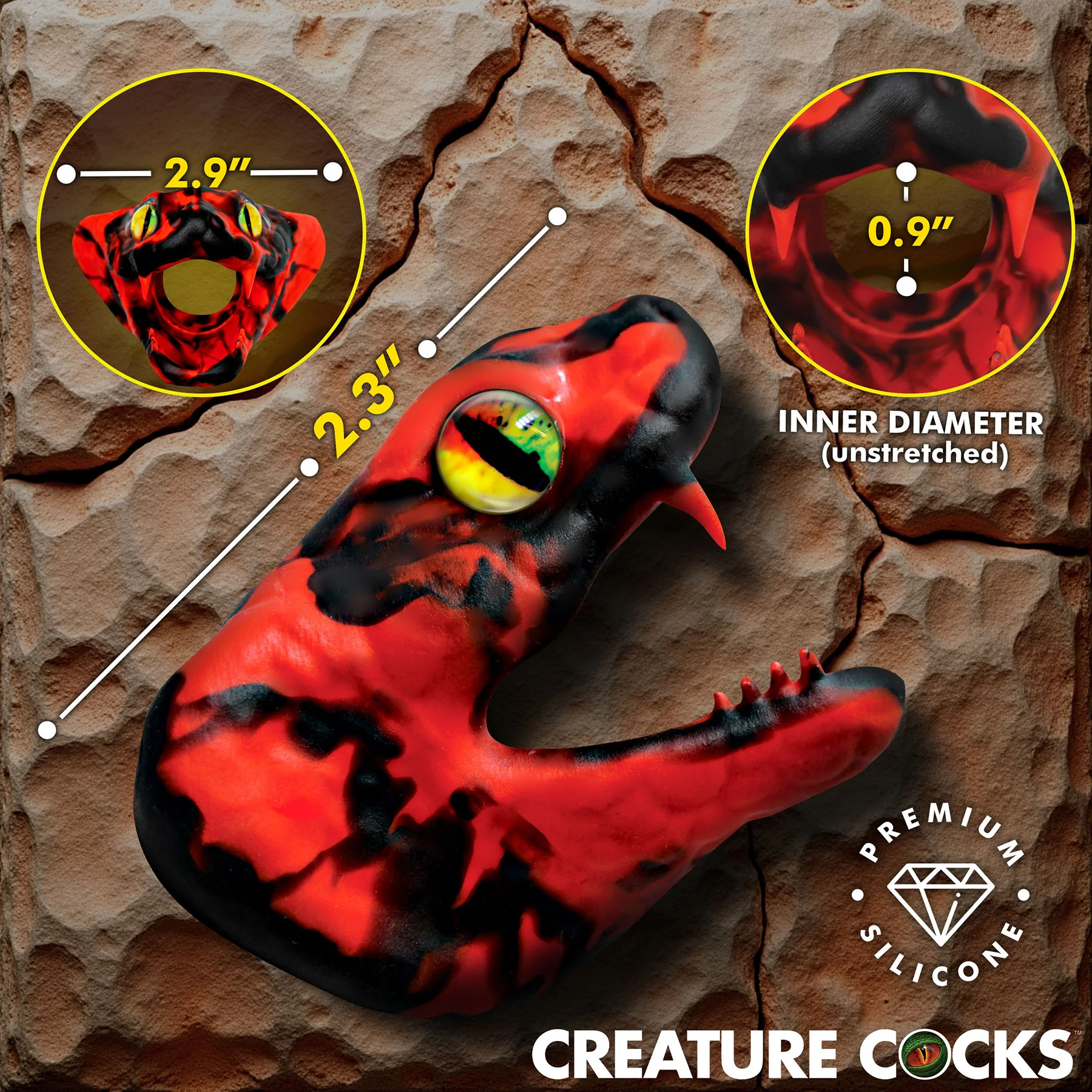 Master Cobra Silicone Cock Ring By Creature Cocks - Image 13