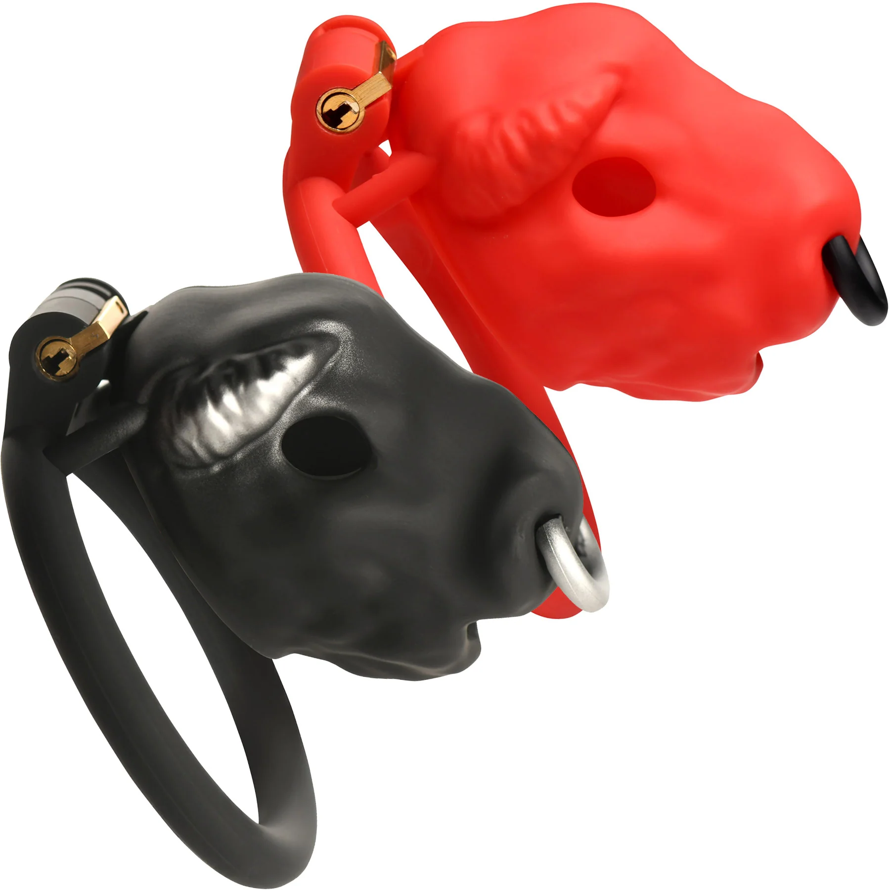 Master Series Bull Chastity Cage With 4 Gradually Sized Rings - Image 10