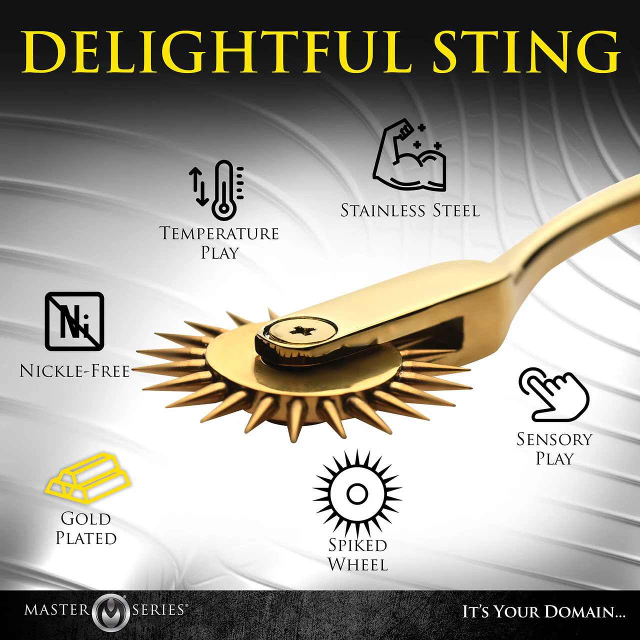 Master Series Gold Sensation Wartenberg Pleasure Wheel - Image 6