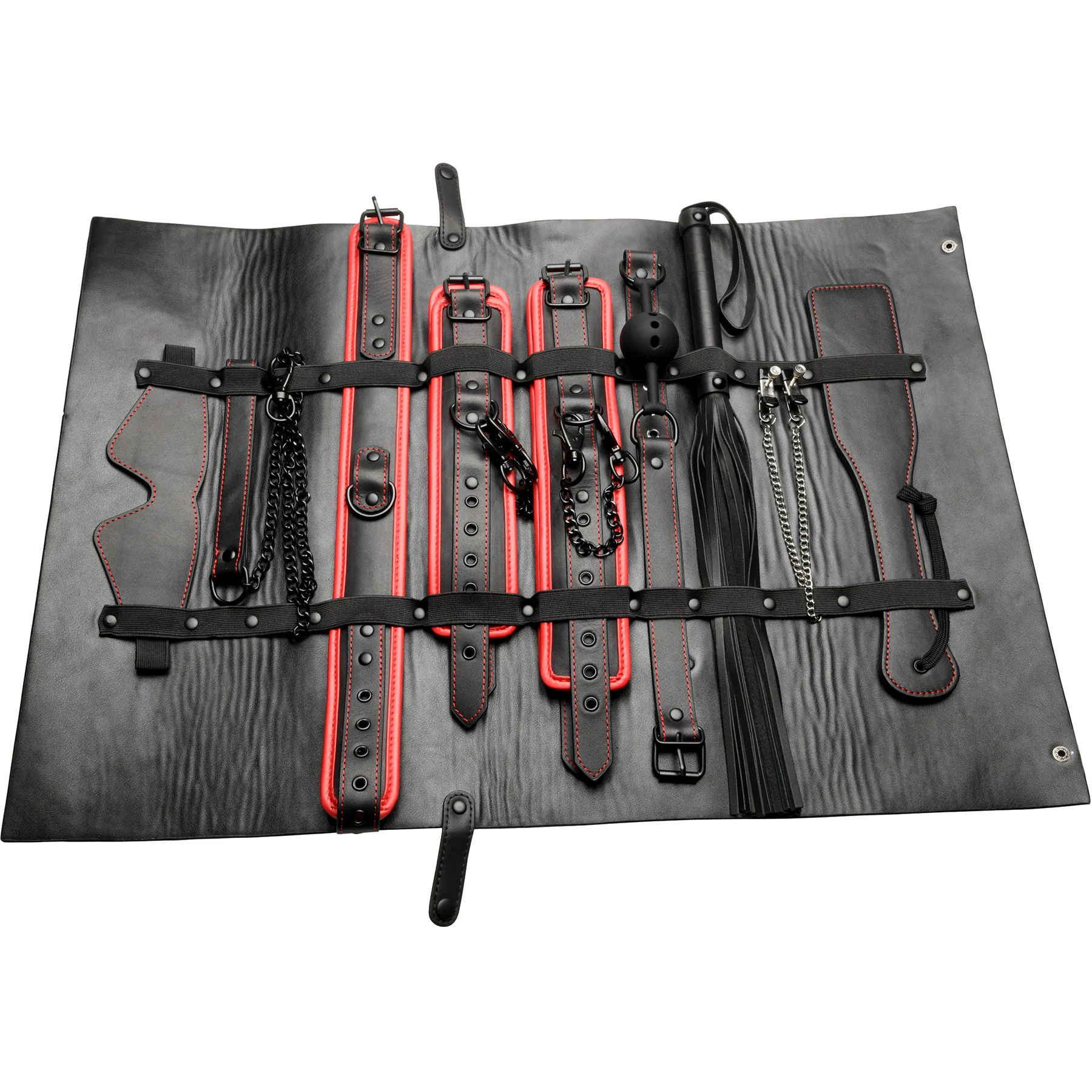 Master Series Scarlet Seduction 14 Piece Bondage Travel Set - Image 9