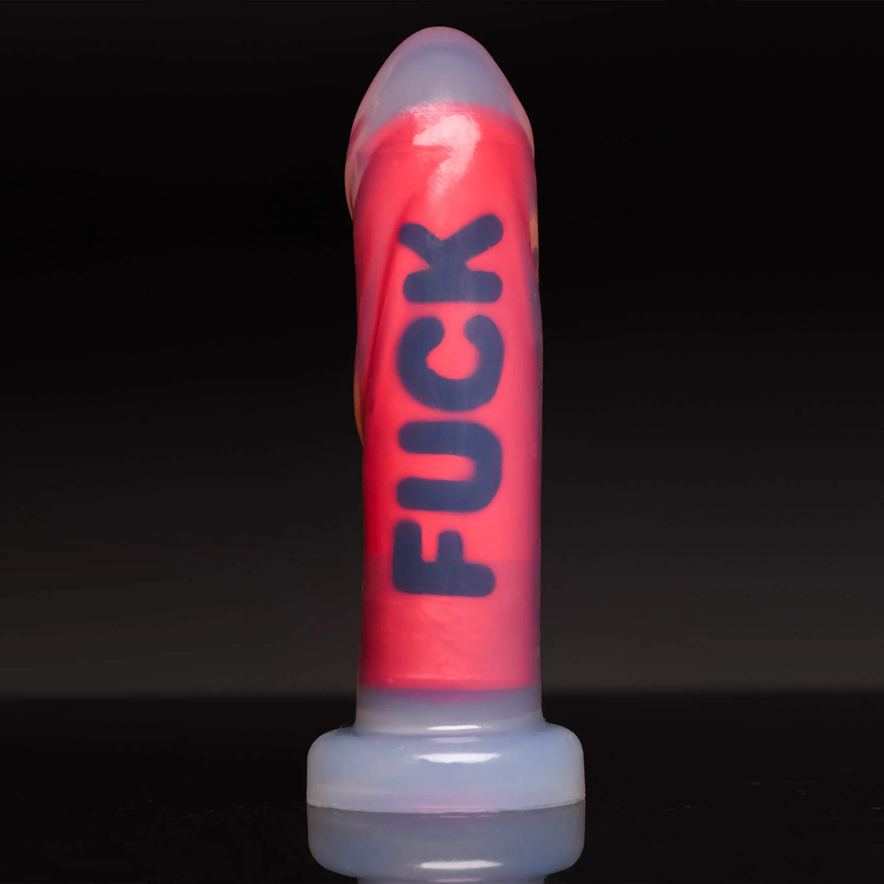 Master Series Explicit Text Silicone Dildo - Image 12