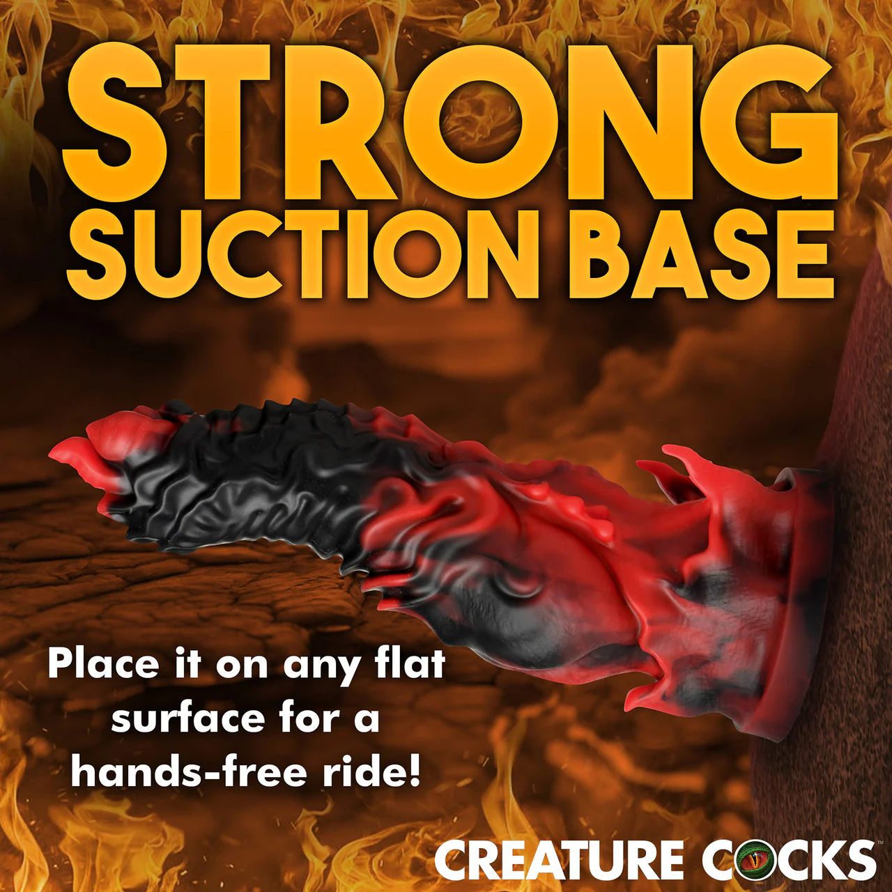 Mephisto 7.25" Silicone Suction Cup Dildo By Creature Cocks - Image 10