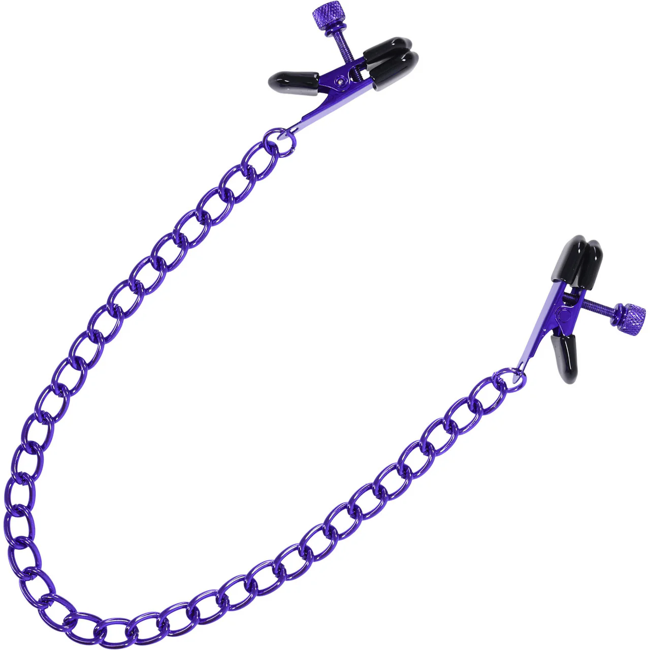 MERCI Chained Up Nipple Clamps By Doc Johnson - Violet - Image 3