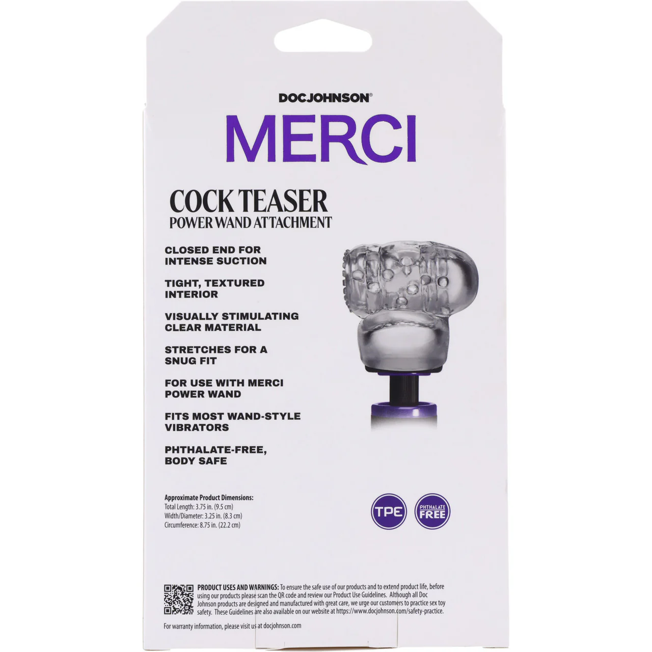MERCI Cock Teaser Power Wand Attachment Penis Masturbator By Doc Johnson - Image 9