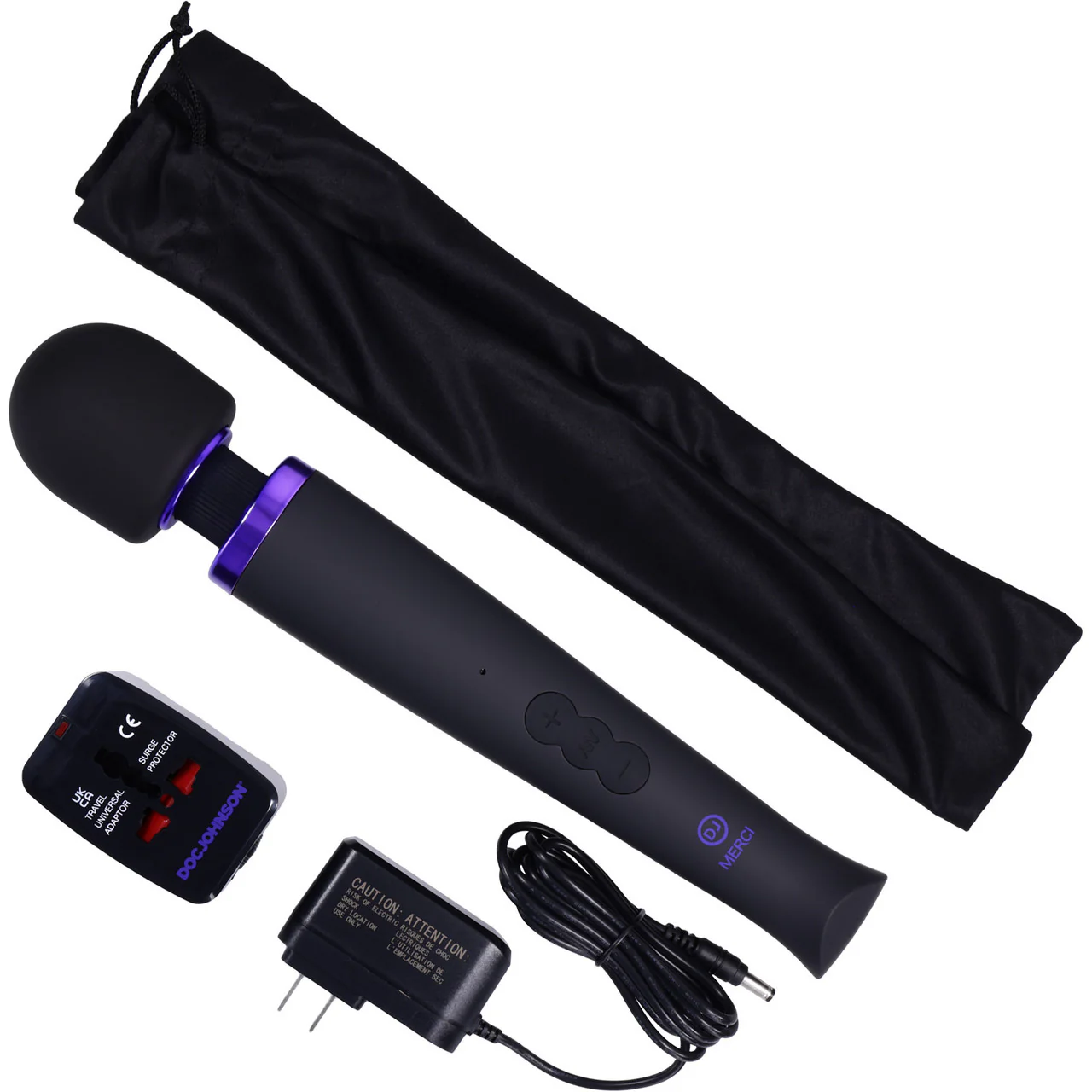 MERCI Rechargeable Power Wand Silicone Vibrator By Doc Johnson - Image 4