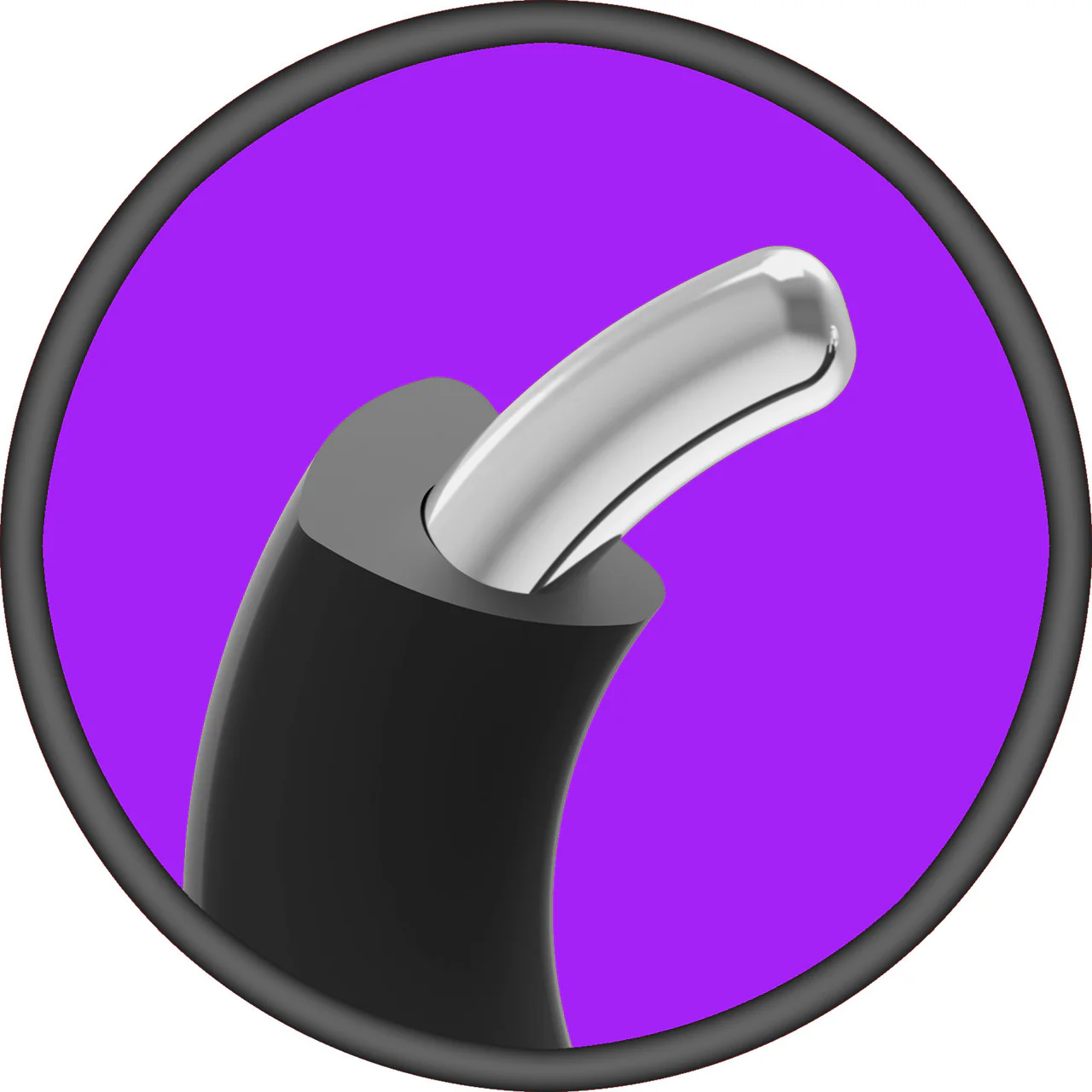 MERCI The Paradox 1.97" Silicone-Covered Metal Cock Ring By Doc Johnson - Image 7