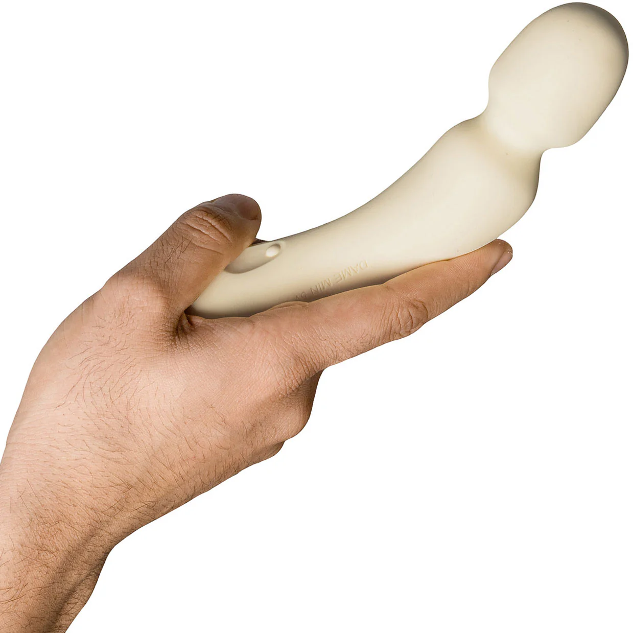 Min Silicone Waterproof Rechargeable Mini Wand Vibrator By Dame - Image 9
