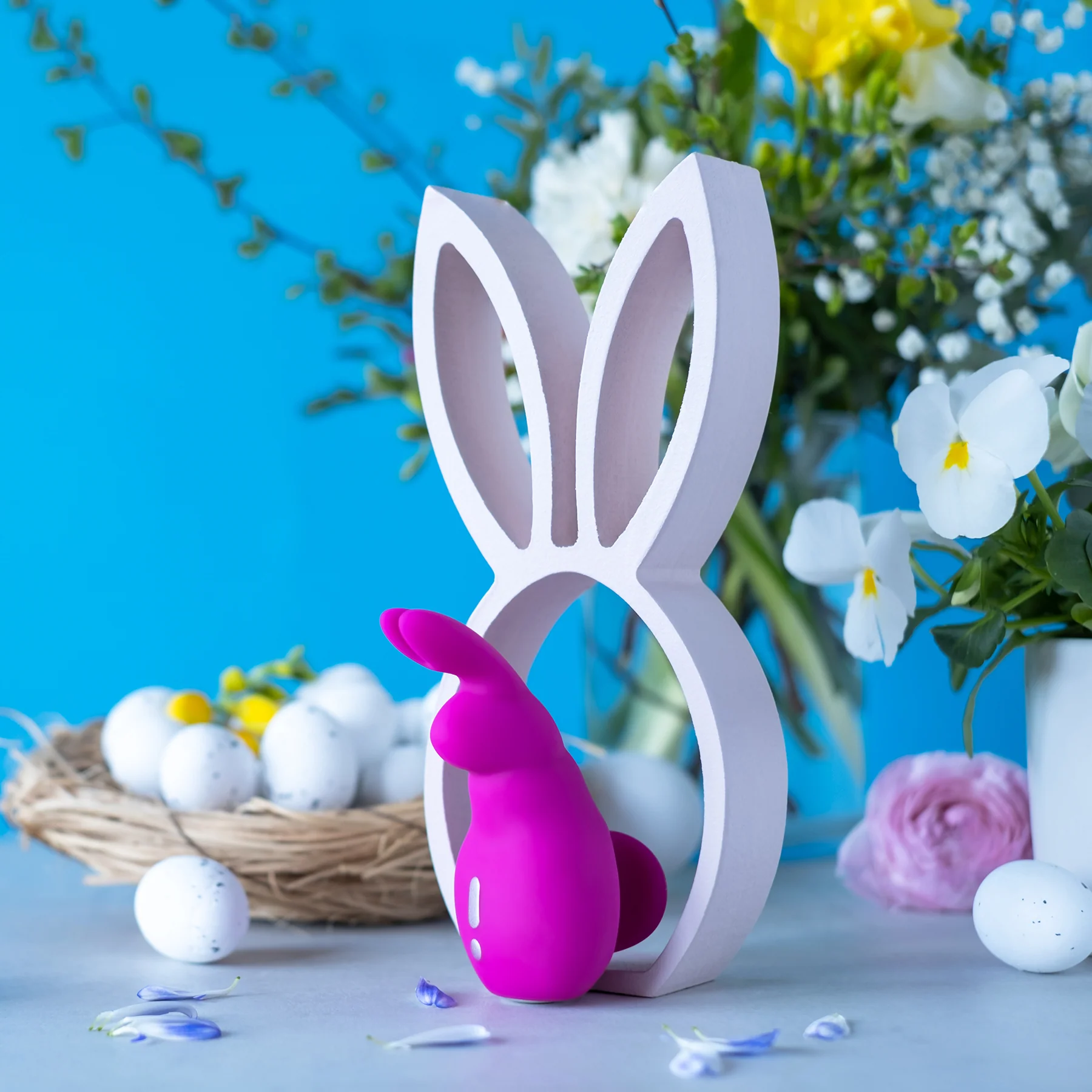 Happy Rabbit® Mini Ears Rechargeable Silicone Finger Rabbit Vibrator - Image 4