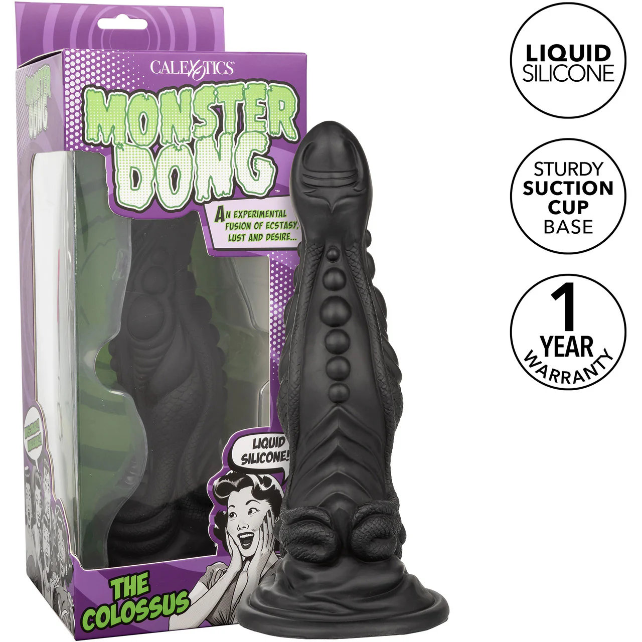 Monster Dong™ The Colossus 9.75" Silicone Suction Cup Fantasy Dildo By CalExotics - Image 8
