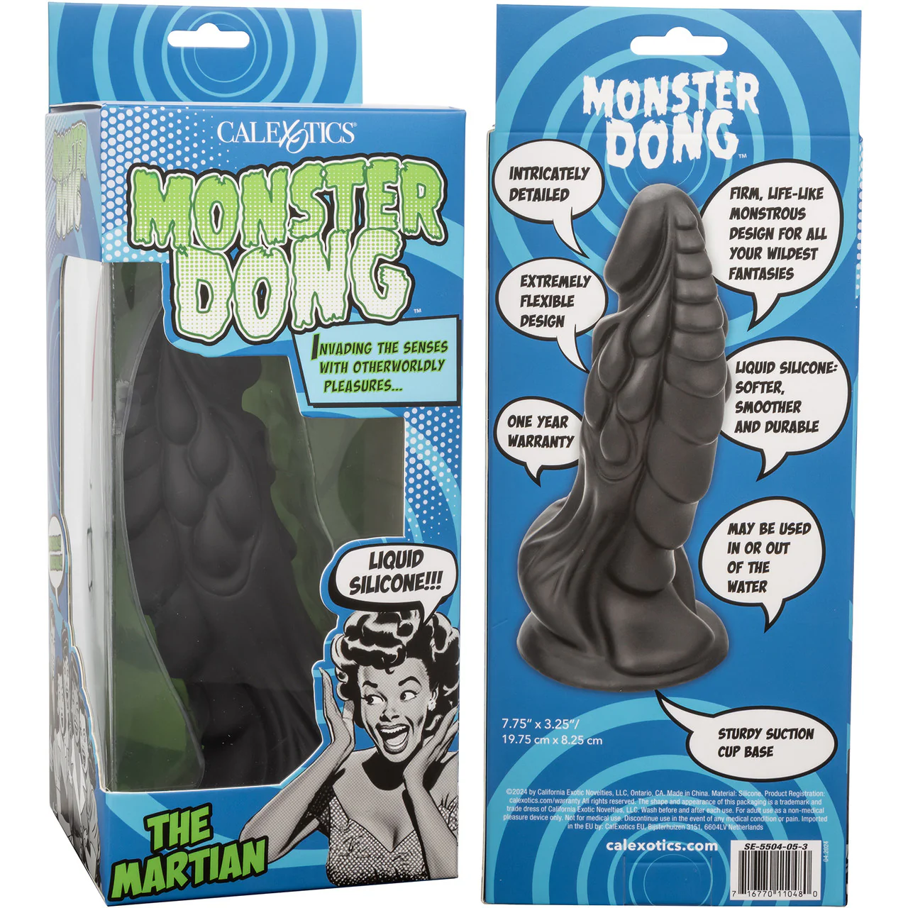 Monster Dong™ The Martian 7.75" Silicone Suction Cup Fantasy Dildo By CalExotics - Image 9