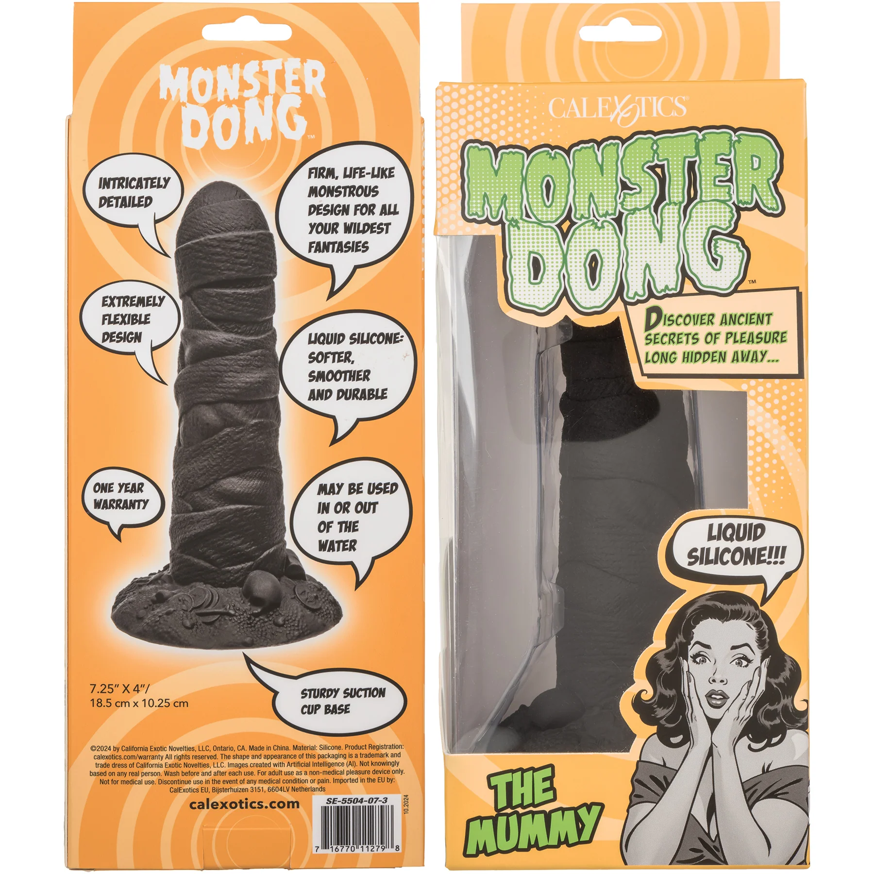 Monster Dong™ The Mummy 7.25" Silicone Suction Cup Fantasy Dildo By CalExotics - Image 6