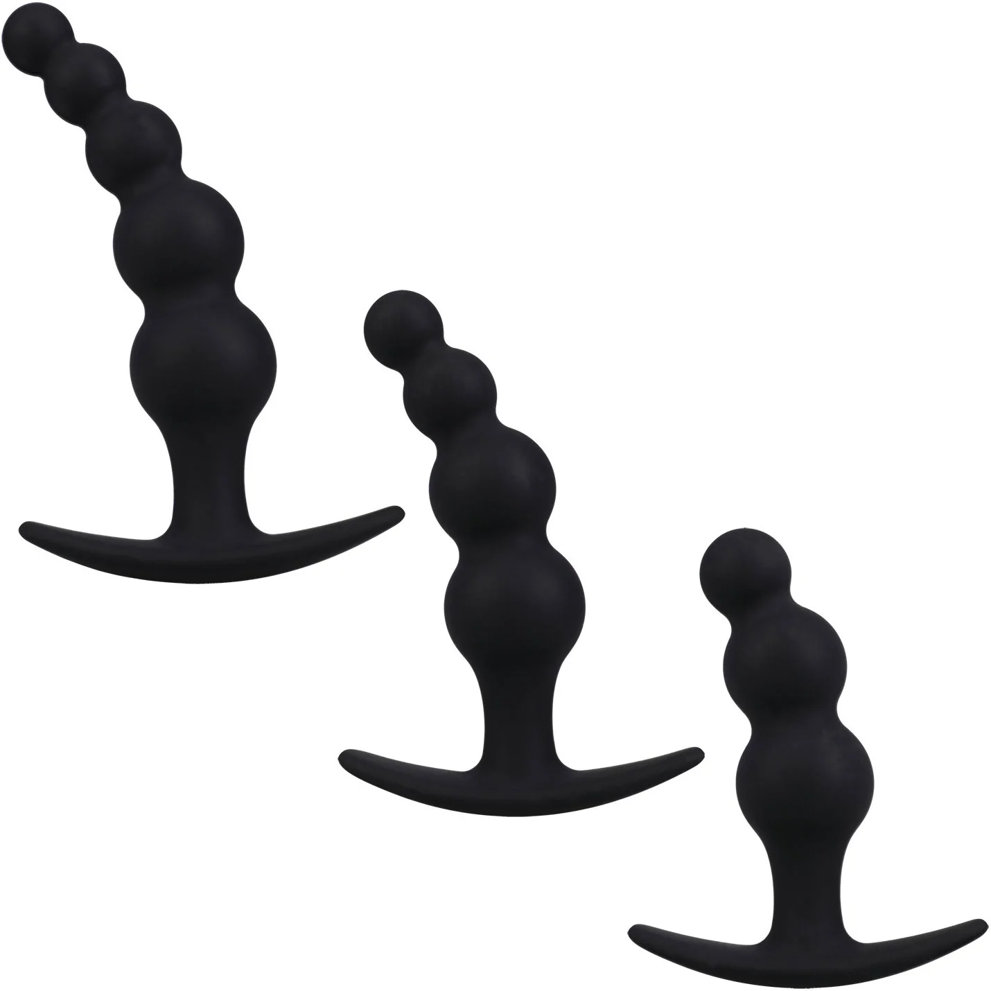 Mood Naughty Beaded Silicone Butt Plug 3 Piece Trainer Set - Image 6