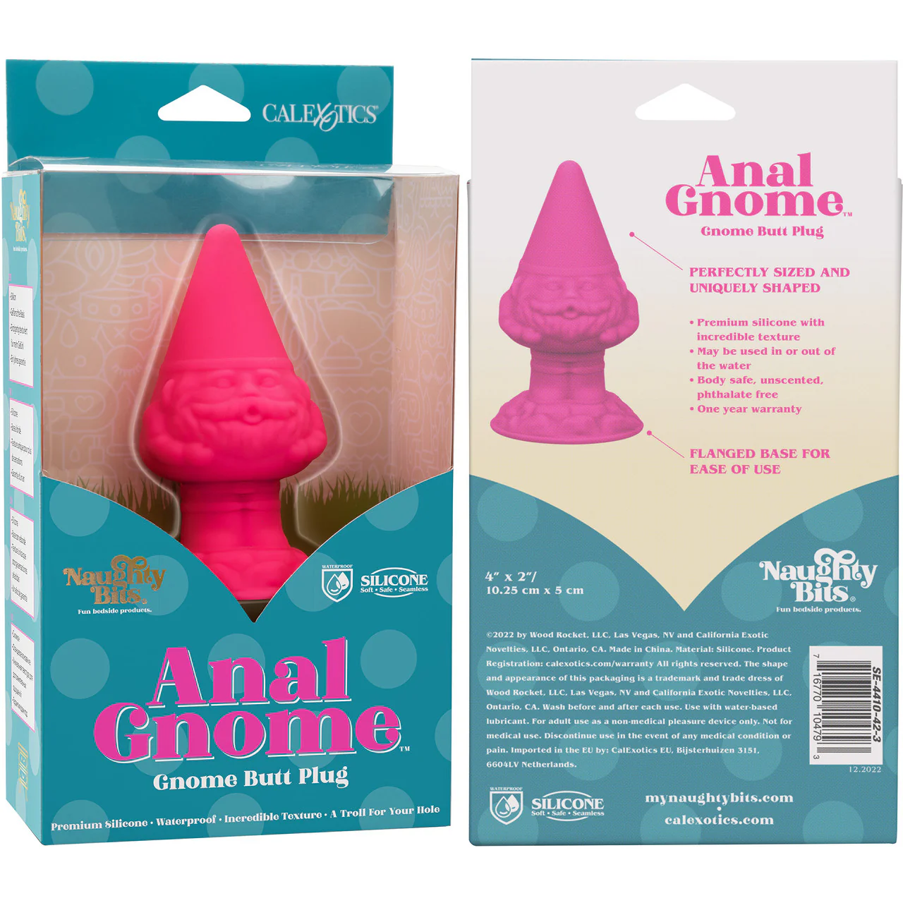 Naughty Bits Anal Gnome Silicone Butt Plug By CalExotics - Pink - Image 10