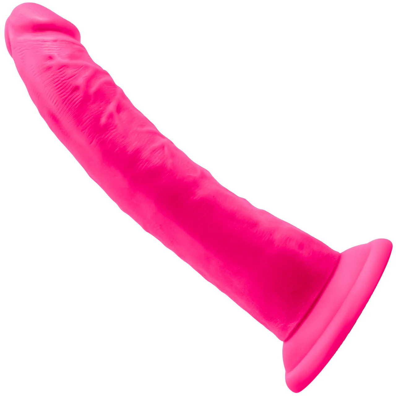 Neo Elite 7.5 Inch Dual Density Realistic Silicone Dildo by Blush - Neon Pink - Image 2