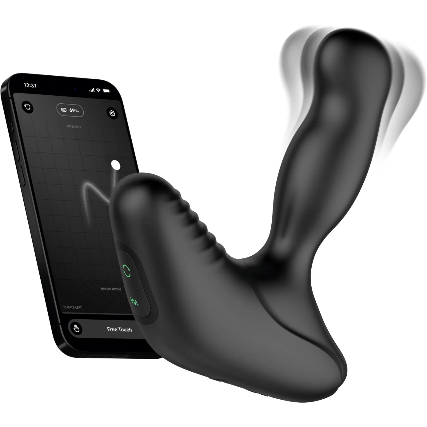 Nexus Revo Stealth 2.0 Rotating Vibrating Silicone Prostate Massager With Remote - Image 6