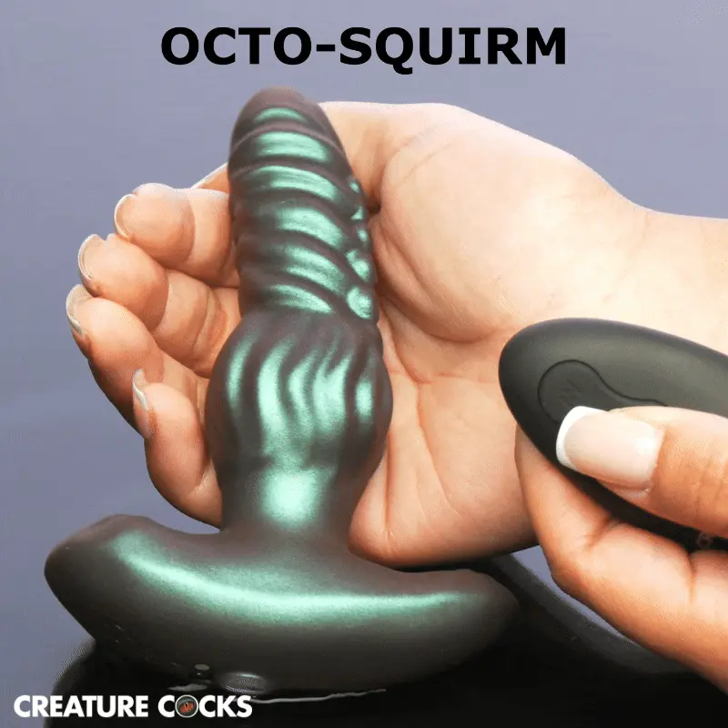 Octo-Squirm Vibrating & Squirming Silicone Anal Plug By Creature Cocks - Image 2