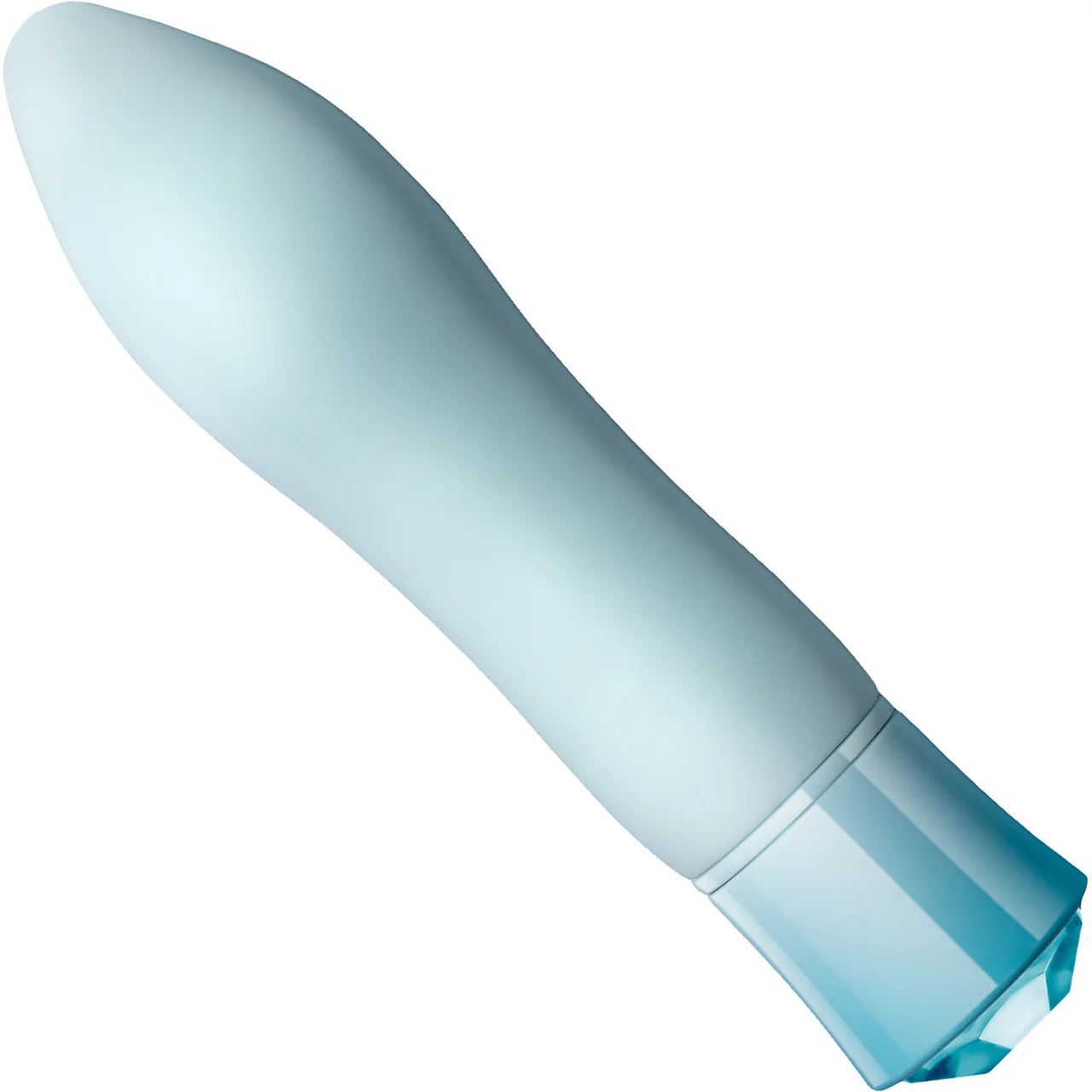 Oh My Gem Ardor Rechargeable Waterproof Silicone Warming Vibrator By Blush - Aquamarine - Image 2